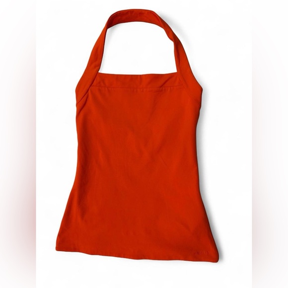 Aritzia Babaton Contour Harmonize Halter Top - Orange Square Neck - Picture 3 of 14